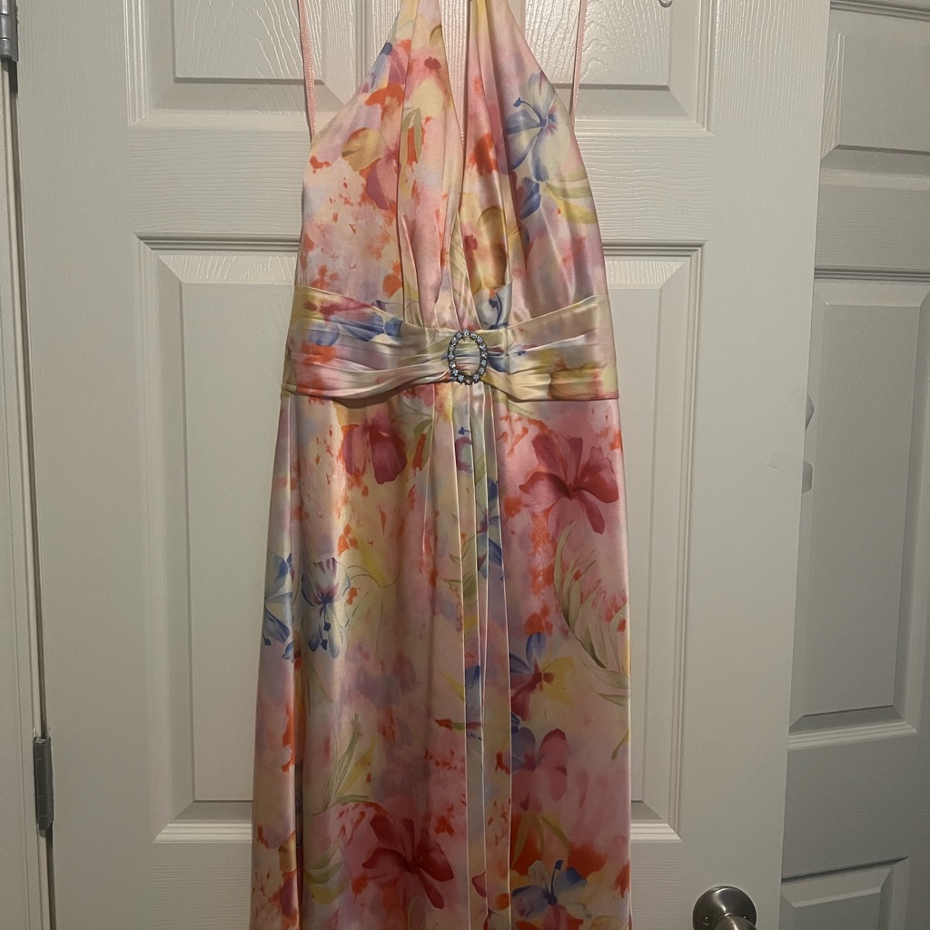 Floral Halter Maxi Dress